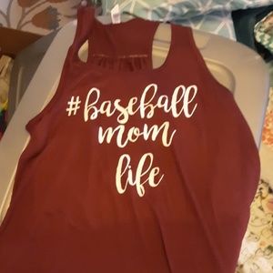 Brand new w/o tags racerback baseball mom tank